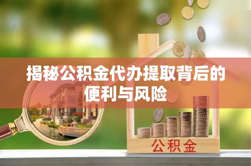 华龙揭秘公积金代办提取背后的便利与风险
