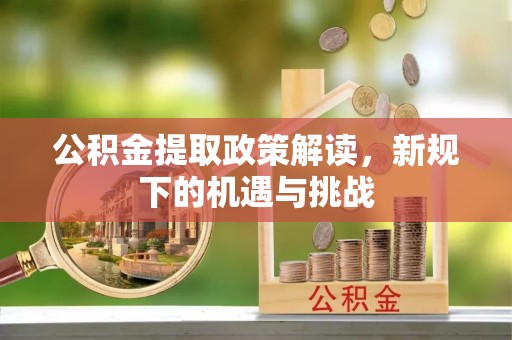 华龙公积金提取政策解读，新规下的机遇与挑战