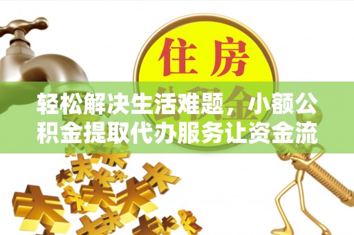 华龙轻松解决生活难题，小额公积金提取代办服务让资金流动更便捷
