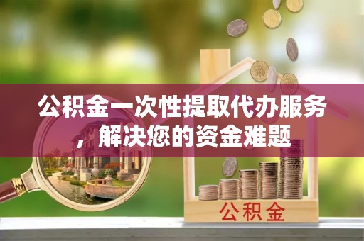 华龙公积金一次性提取代办服务，解决您的资金难题
