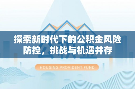 华龙探索新时代下的公积金风险防控，挑战与机遇并存