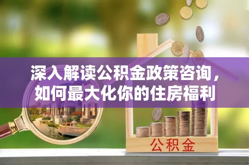 华龙深入解读公积金政策咨询，如何最大化你的住房福利
