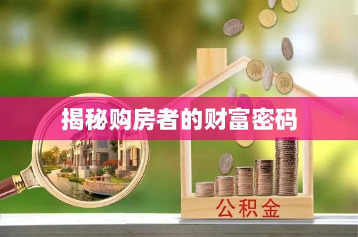 华龙揭秘购房者的财富密码
