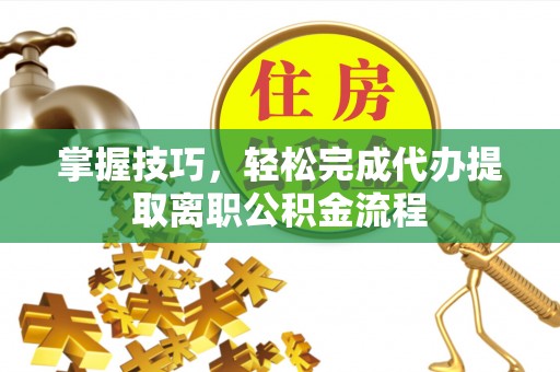 华龙掌握技巧，轻松完成代办提取离职公积金流程