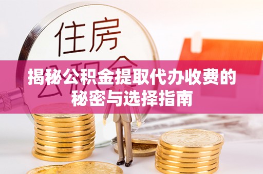 华龙揭秘公积金提取代办收费的秘密与选择指南