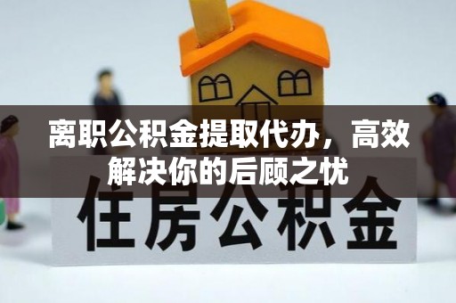华龙离职公积金提取代办，高效解决你的后顾之忧