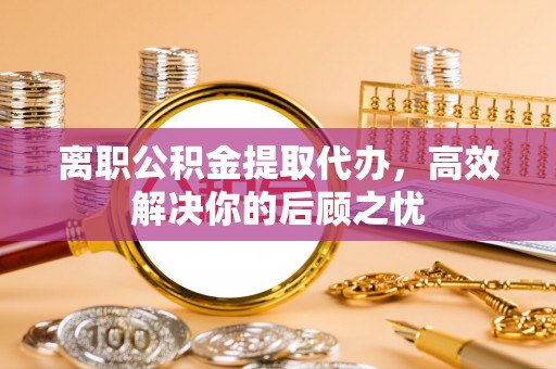 华龙离职公积金提取代办，高效解决你的后顾之忧