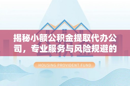 华龙揭秘小额公积金提取代办公司，专业服务与风险规避的平衡艺术