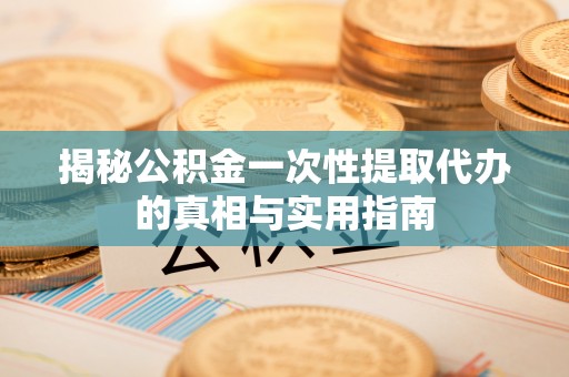 华龙揭秘公积金一次性提取代办的真相与实用指南
