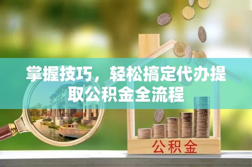 华龙掌握技巧，轻松搞定代办提取公积金全流程
