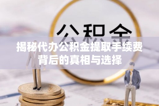 华龙揭秘代办公积金提取手续费背后的真相与选择