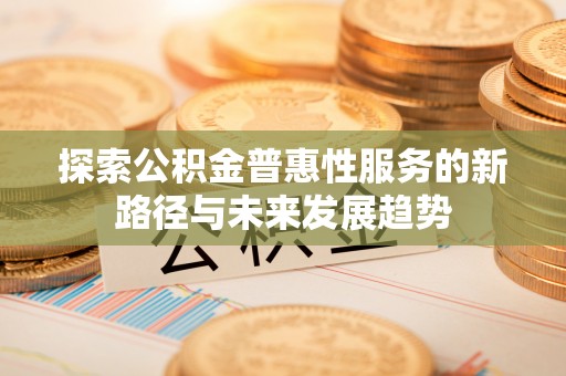 华龙探索公积金普惠性服务的新路径与未来发展趋势