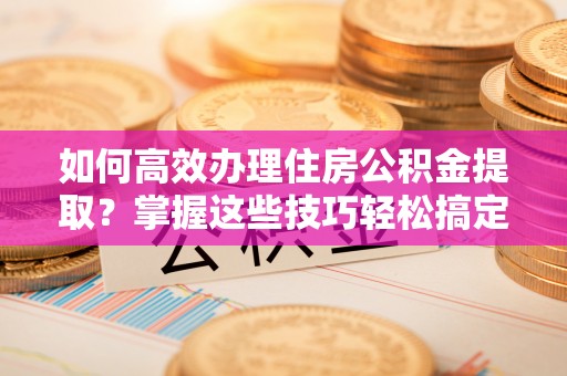 华龙如何高效办理住房公积金提取？掌握这些技巧轻松搞定