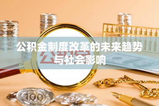 华龙公积金制度改革的未来趋势与社会影响